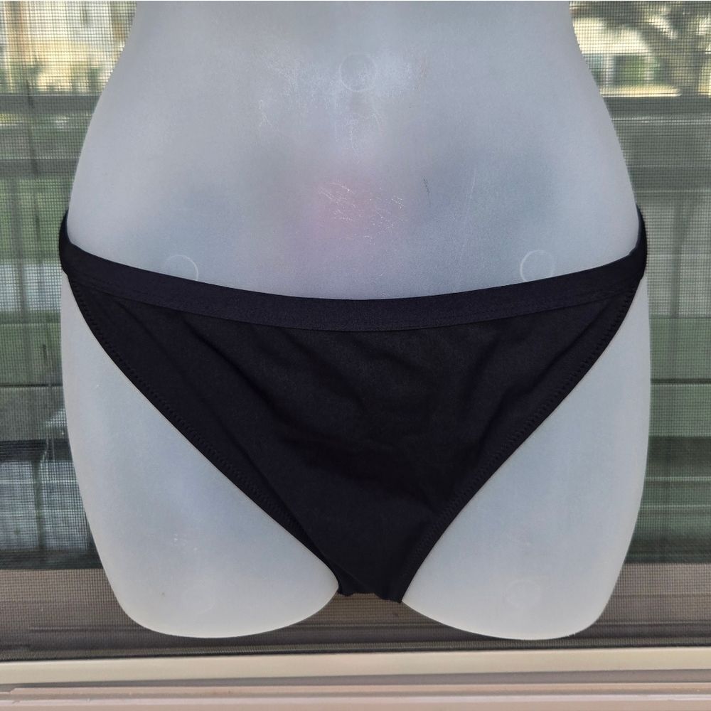 H&M Black Bikini Bottom NWT Sz 10 Classic Hipster Style